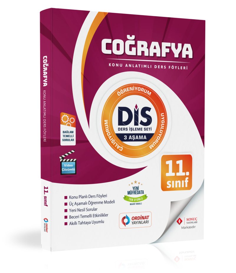11. Sınıf Coğrafya  Set  ( Dis Serisi ) Konu Anlatımlı Ders Föyleri